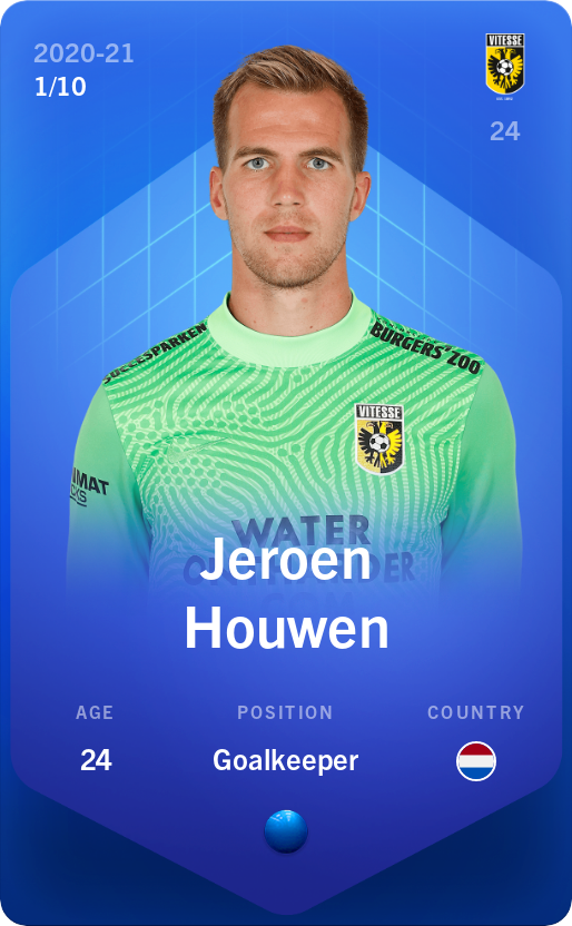 Sorare - Sorare Official - Jeroen Houwen 2020-21 • Super Rare 1/10 - NFT # 10542826877903283493320682279248925785886304313349844486744350717212460175318