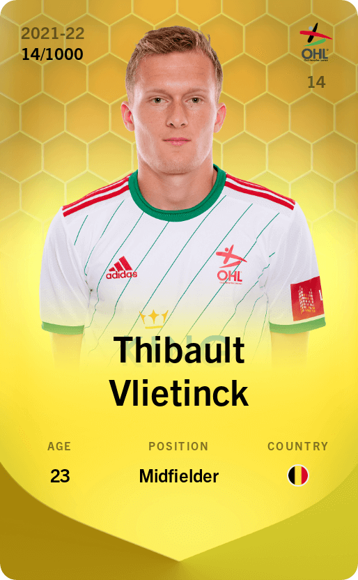 Thibault Vlietinck 2021-22 • Limited 14/1000