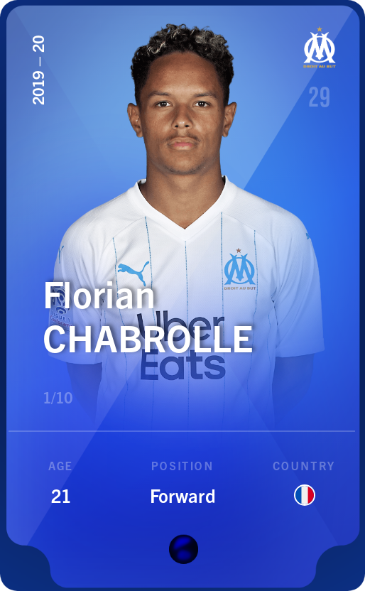 Sorare - Sorare Official - Florian Chabrolle 2019-20 • Super Rare 1/10 - NFT # 12183975970382933416736985827598271983238277177362223138743281372649961819792