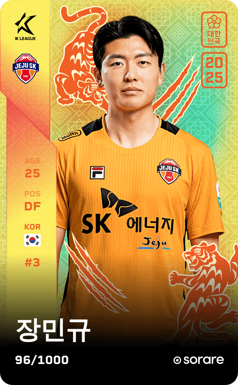 Jang Min-Gyu 2025-26 • Limited 96/1000