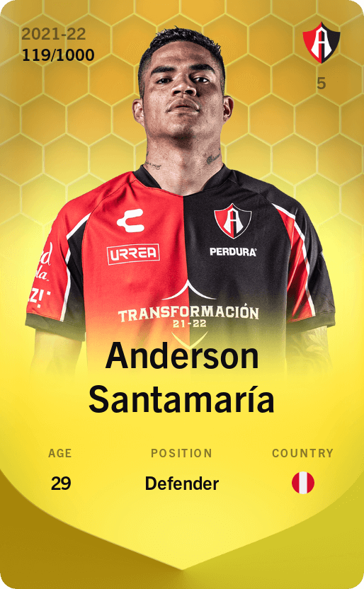 Anderson Santamaría 2021-22 • Limited 119/1000
