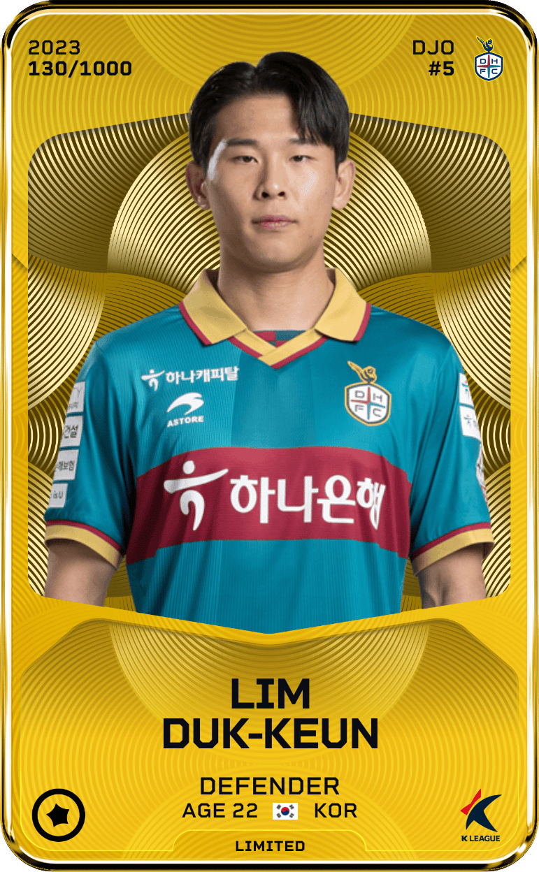 Lim Duk-Keun 2023-24 • Limited 130/1000