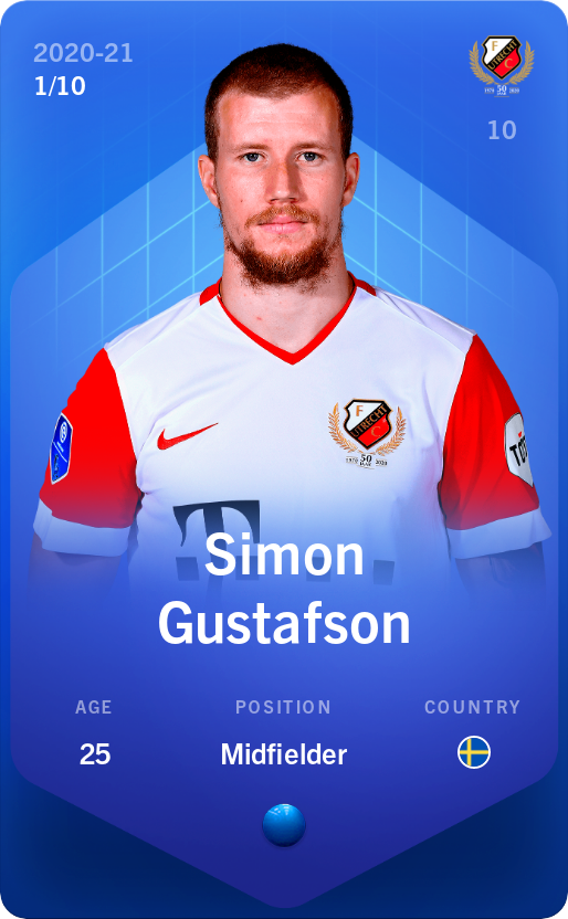 Sorare - Sorare Official - Simon Gustafson 2020-21 • Super Rare 1/10 - NFT # 100718596563618483721826459045551125472737140699353367569254844642021692862571