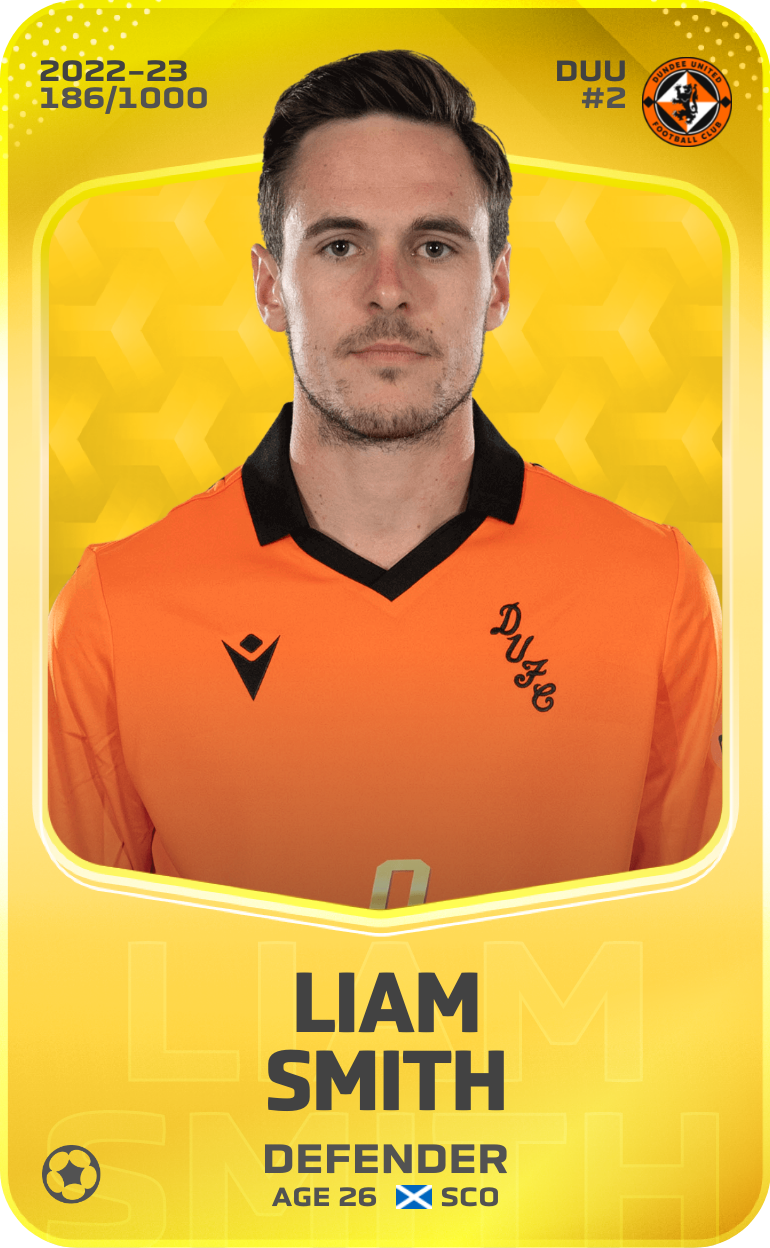 Sorare - Sorare Official - Liam Smith 2022-23 • Limited 186/1000 - NFT # 90954007501233617319560328209691429946297531324082416539186408080584285356771