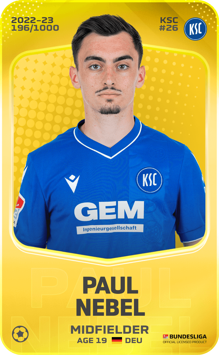 Paul Nebel 2022-23 • Limited 196/1000