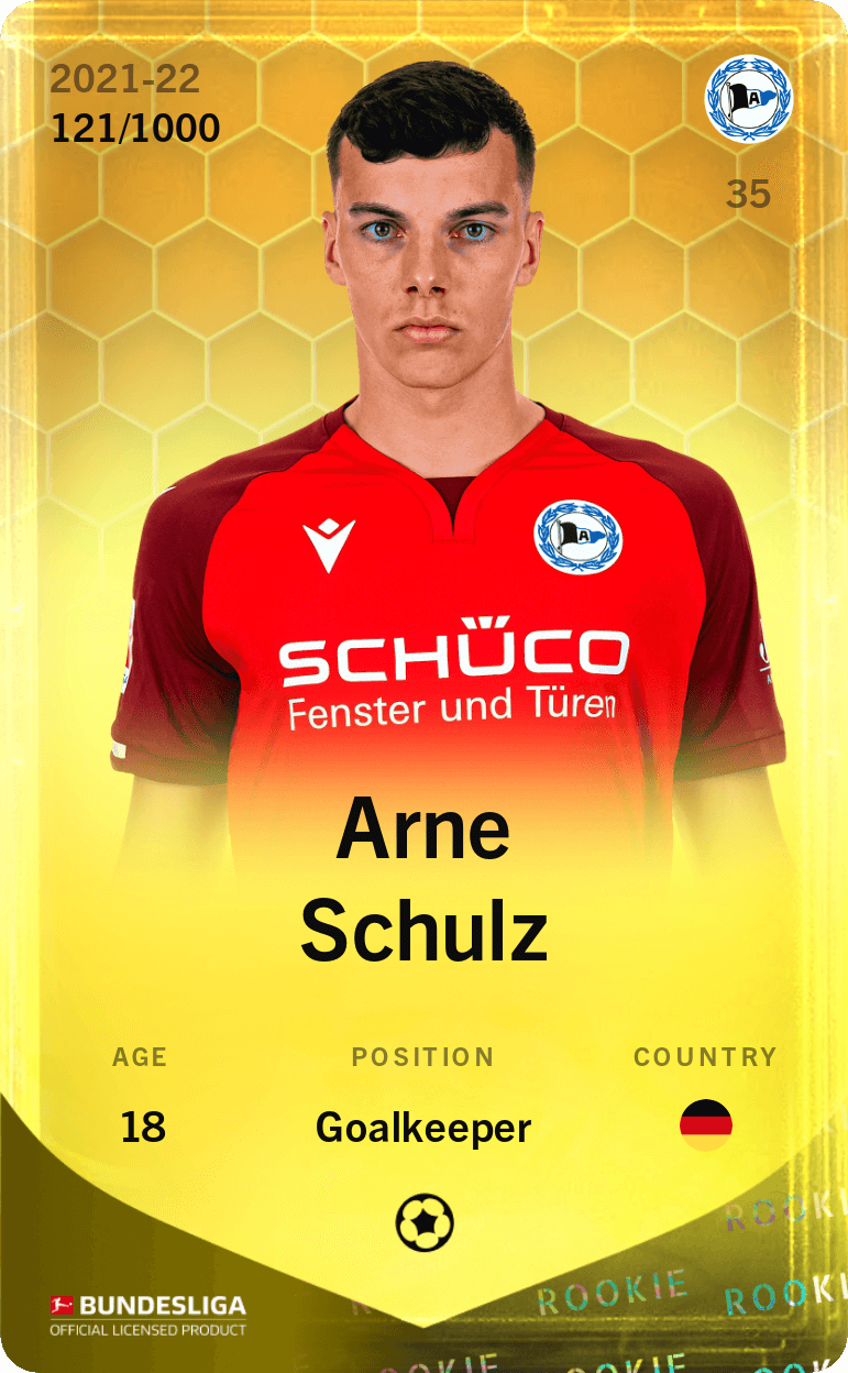 Arne Schulz 2021-22 • Limited 121/1000