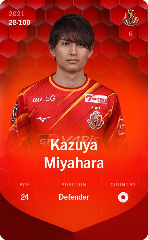 Sorare - Sorare Official - Kazuya Miyahara 2021-22 • Rare 28/100 - NFT # 95619010313485713656668652731985829316267439887703525424617676255405570225790