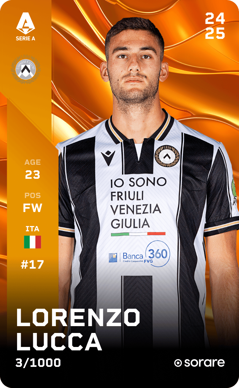Lorenzo Lucca 2024-25 • Limited 3/1000
