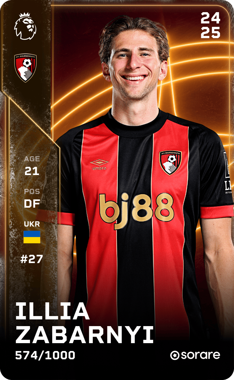 Illia Zabarnyi 2024-25 • Limited 574/1000