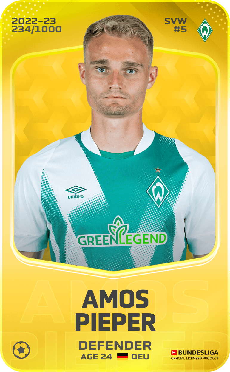 Amos Pieper 2022-23 • Limited 234/1000