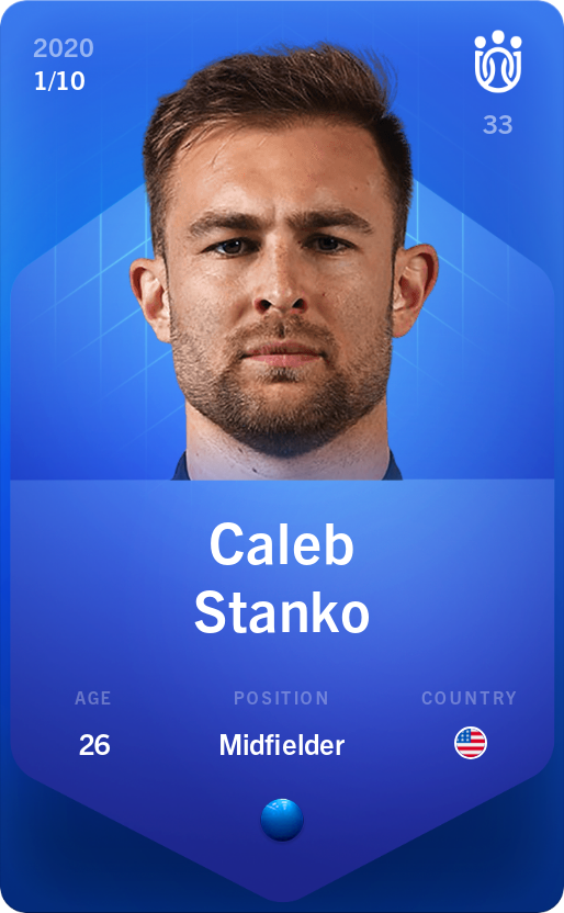 Sorare - Sorare Official - Caleb Stanko 2020-21 • Super Rare 1/10 - NFT # 61474209124739035912087542959302990135600112694343622931997159648524339322569