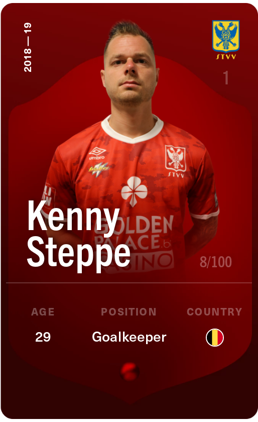 Sorare - Sorare Official - Kenny Steppe 2018-19 • Rare 8/100 - NFT # 19327409258278854297402243988104794450262773862997748880708833067548705309270