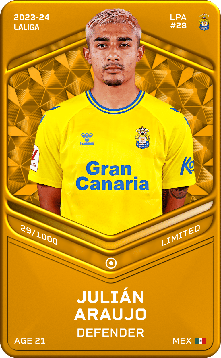 Julián Araujo 2023-24 • Limited 29/1000