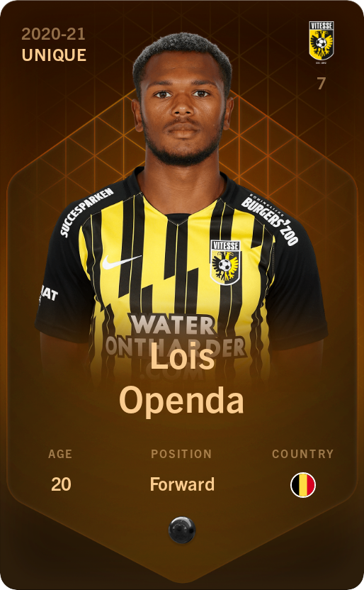 Sorare - Sorare Official - Lois Openda 2020-21 • Unique - NFT # 38613423568972293961522390009771754837700543841098590429857204518433097183718