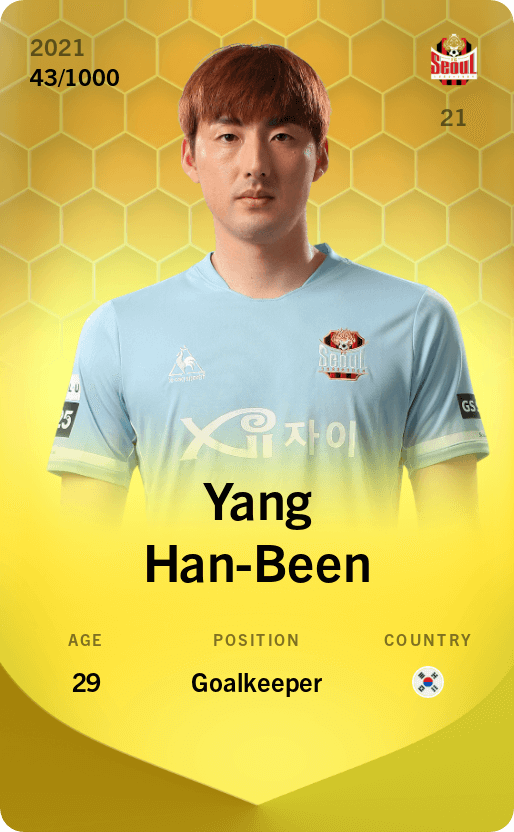 Yang Han-Been 2021-22 • Limited 43/1000