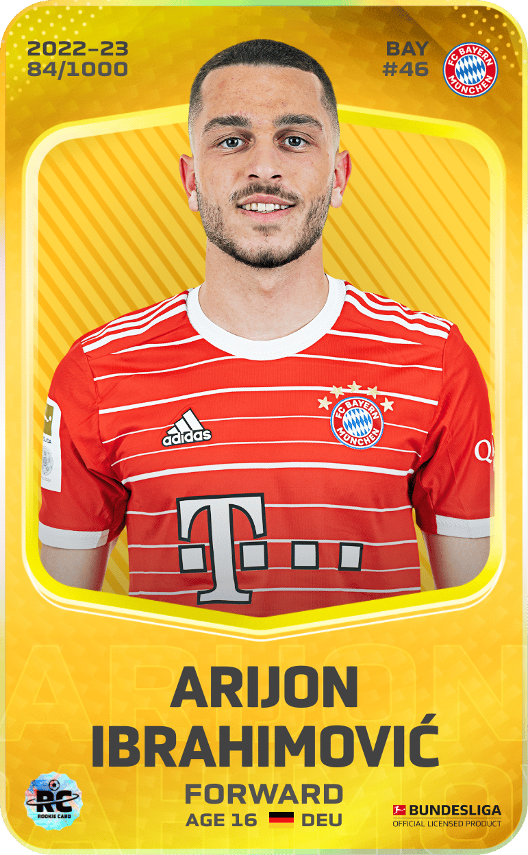 Arijon Ibrahimović 2022-23 • Limited 84/1000
