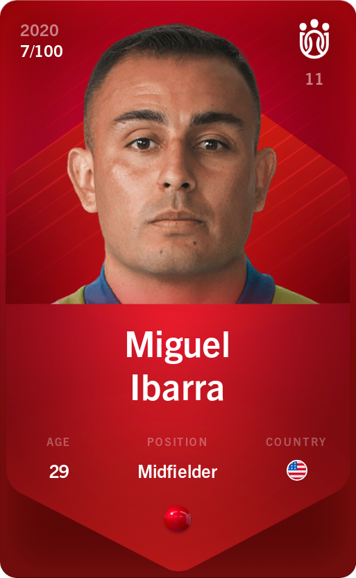 Sorare - Sorare Official - Miguel Ibarra 2020-21 • Rare 7/100 - NFT # 105781247701996919715775117463740020716350224241661634744060223817989034461109
