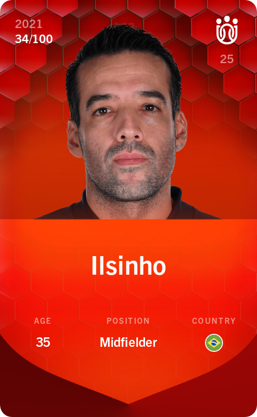Sorare - Sorare Official - Ilsinho 2021-22 • Rare 34/100 - NFT # 108809843935146386721516645097163889564345971531546212186582799279231042457146
