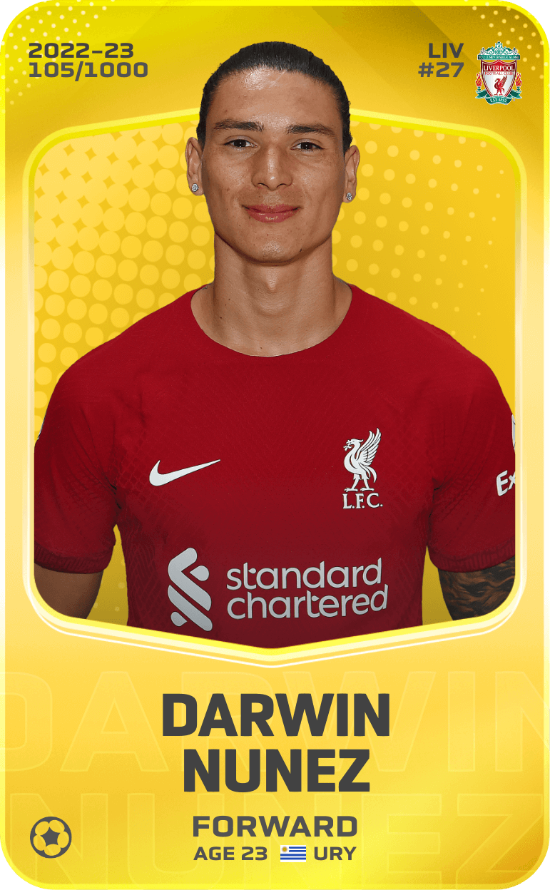 Darwin Nunez 2022-23 • Limited 105/1000