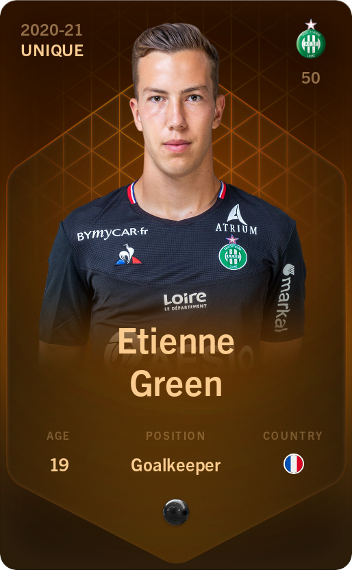 Sorare - Sorare Official - Etienne Green 2020-21 • Unique - NFT # 90943602423960074827327249322844769582510699826058693078176374176797354724046