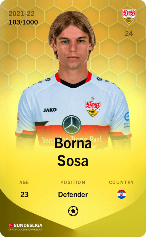 Borna Sosa 2021-22 • Limited 103/1000