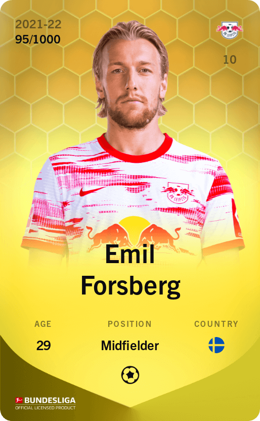 Emil Forsberg 2021-22 • Limited 95/1000