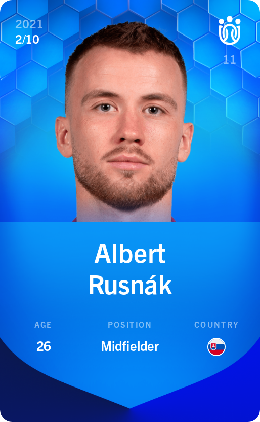 Sorare - Sorare Official - Albert Rusnák 2021-22 • Super Rare 2/10 - NFT # 110399823521697398583619809756704206412888755419971901176913104608455568493212