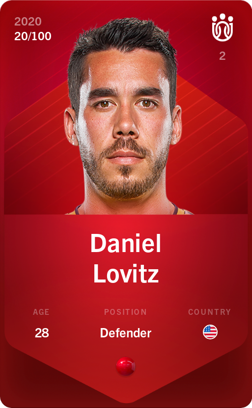 Sorare - Sorare Official - Daniel Lovitz 2020-21 • Rare 20/100 - NFT # 14716316702944202036648924655069290590455880707582325786443517021987112285697