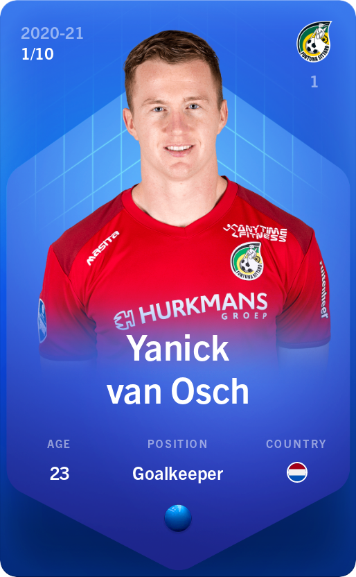 Sorare - Sorare Official - Yanick van Osch 2020-21 • Super Rare 1/10 - NFT # 29077053185445624838414322846087748925547373678410185536842806165056534758463