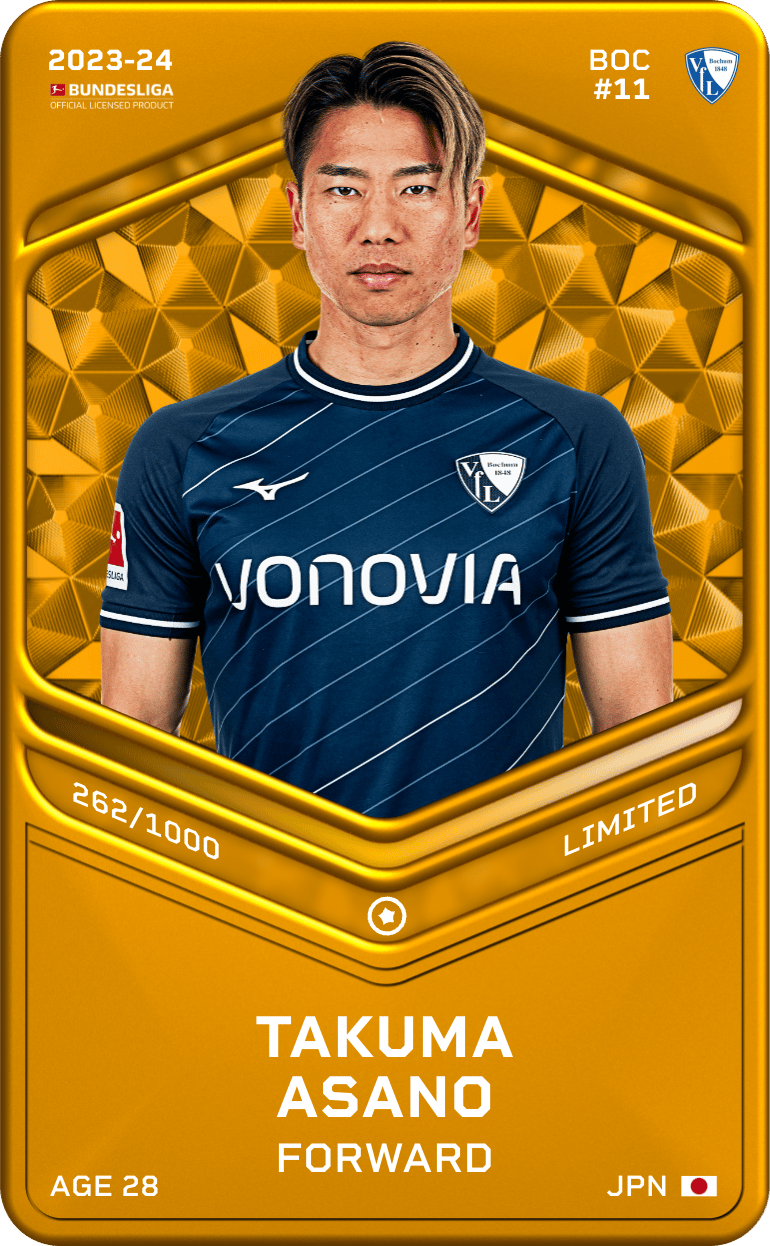 Takuma Asano 2023-24 • Limited 262/1000