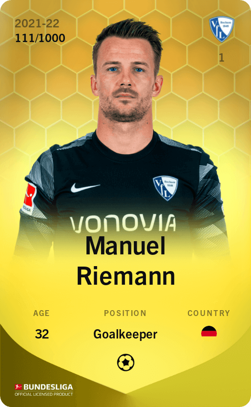 Manuel Riemann 2021-22 • Limited 111/1000
