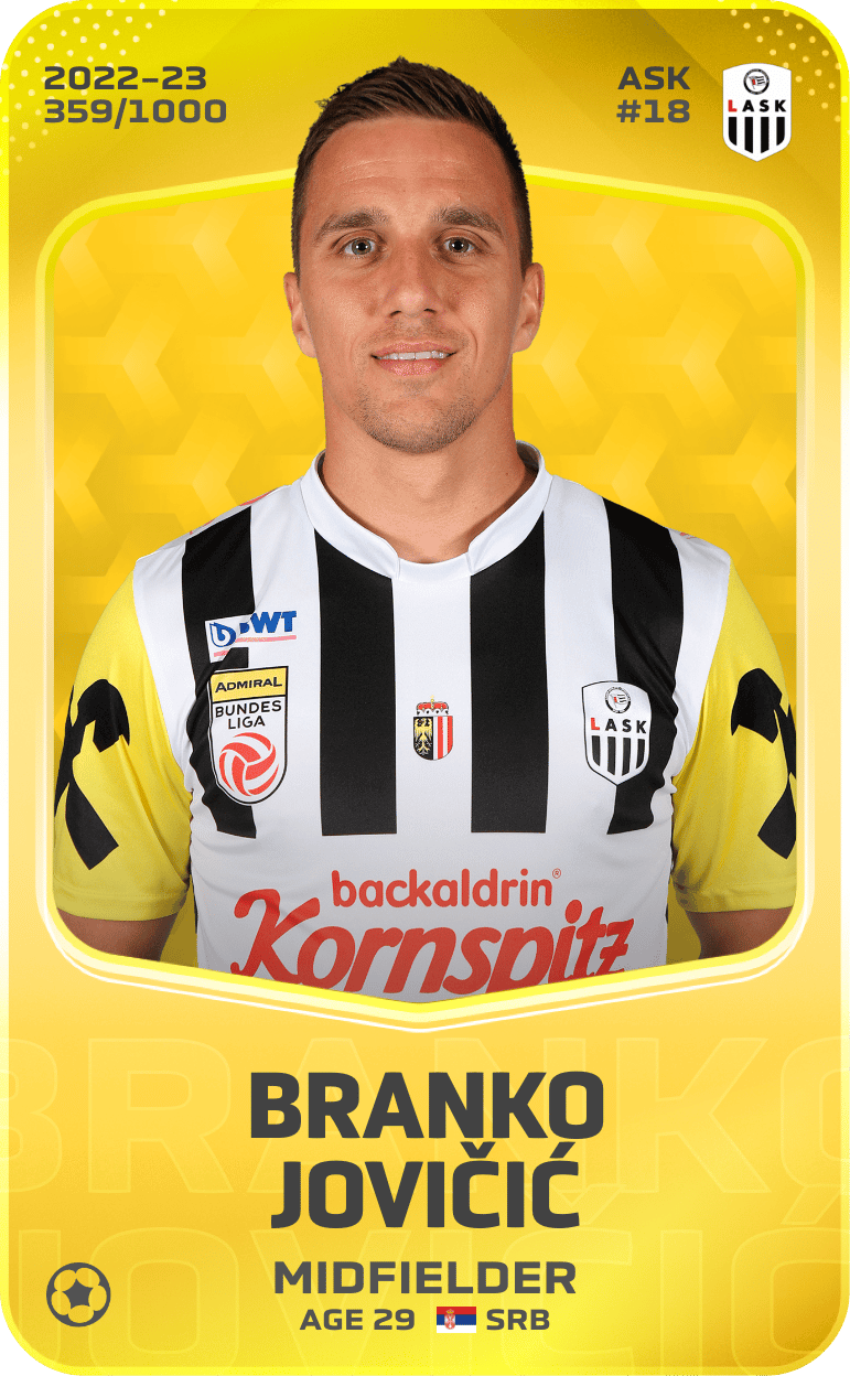 Branko Jovičić 2022-23 • Limited 359/1000