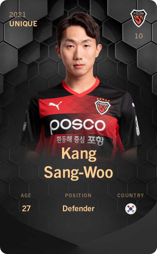 Sorare - Sorare Official - Kang Sang-Woo 2021-22 • Unique - NFT # 5499664832000020093107103414465807070716840905201267593684486062923834440778