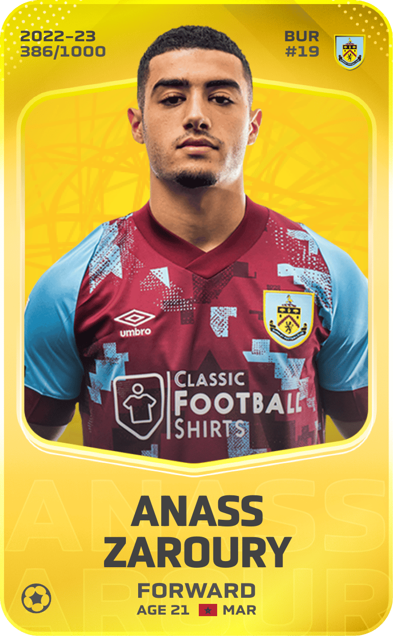 Anass Zaroury 2022-23 • Limited 386/1000
