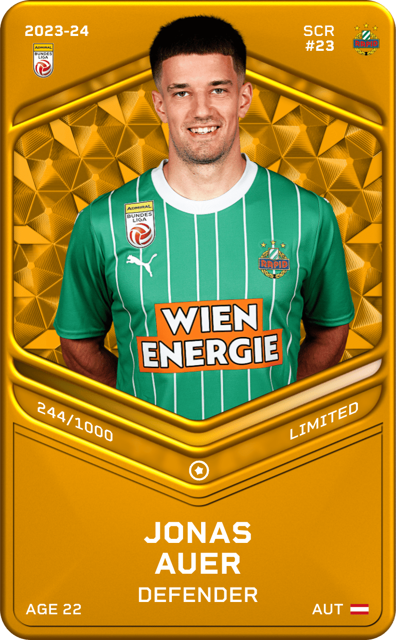 Jonas Auer 2023-24 • Limited 244/1000