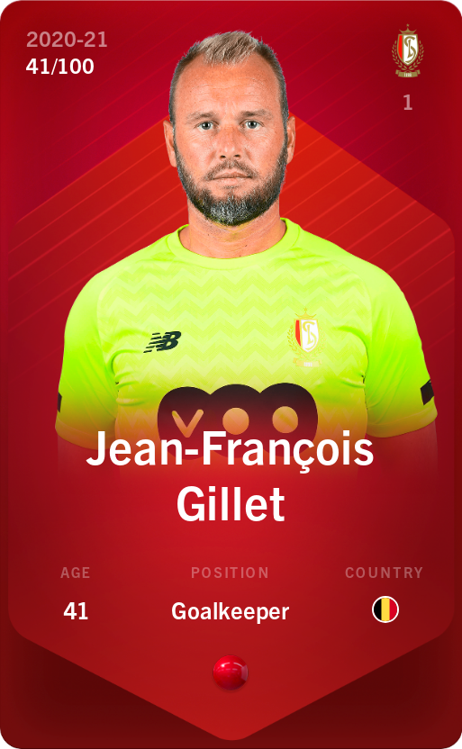 Sorare - Sorare Official - Jean-François Gillet 2020-21 • Rare 41/100 - NFT # 115294205631876812444277792128064057006740994360374648256504946316599381721334