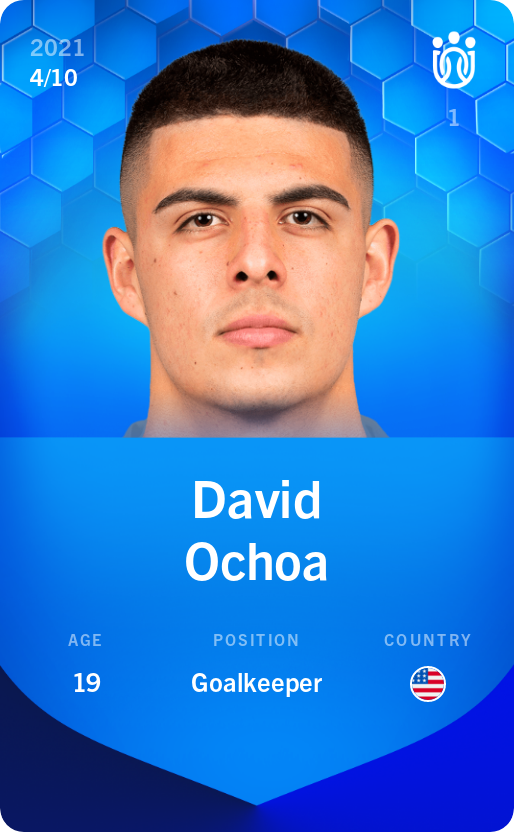 Sorare - Sorare Official - David Ochoa 2021-22 • Super Rare 4/10 - NFT # 14930586319418033817847484319483040745665689184432756981548744447978515310923