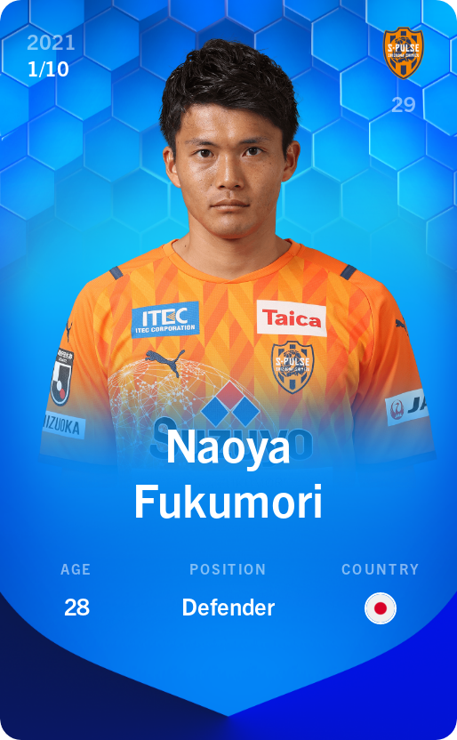 Sorare - Sorare Official - Naoya Fukumori 2021-22 • Super Rare 1/10 - NFT # 85091635362132208098207448933438776711725723173139267868331706125357712553113