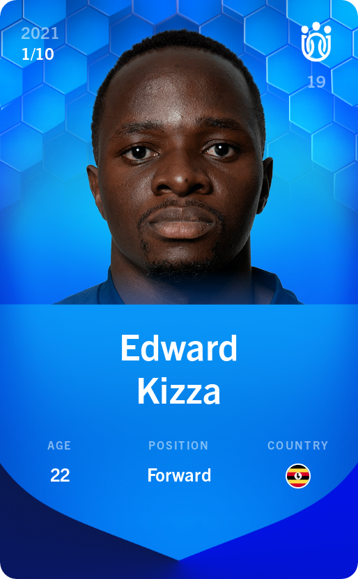 Sorare - Sorare Official - Edward Kizza 2021-22 • Super Rare 1/10 - NFT # 6222012387808175117642342066587756893951698660136499572924750360429306509369