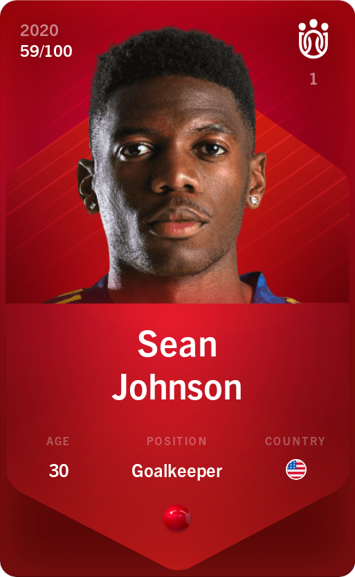 Sorare - Sorare Official - Sean Johnson 2020-21 • Rare 59/100 - NFT # 88839596377073243319225178666540795433524772995121353923791900404036196633393