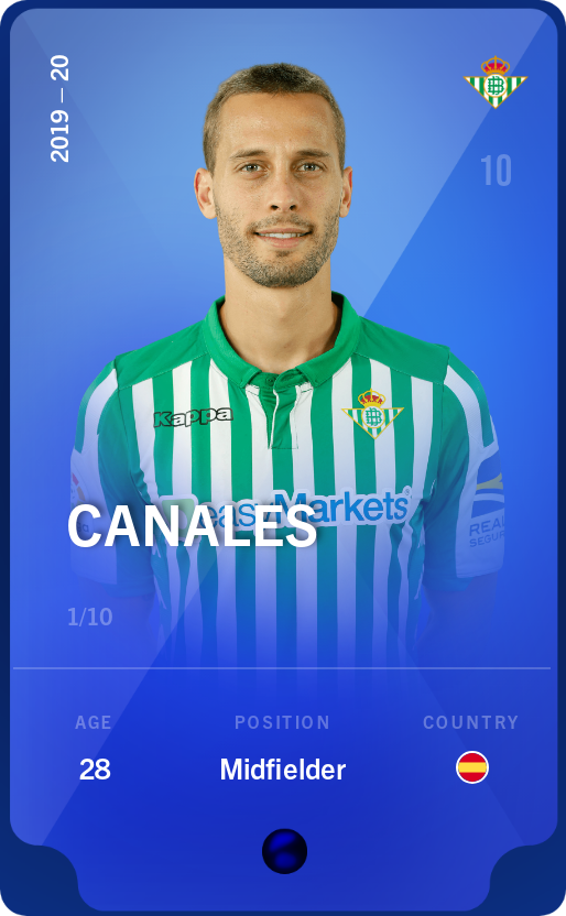 Sorare - Sorare Official - Canales 2019-20 • Super Rare 1/10 - NFT # 83665004475814132148123818261208880889040448198986482460302880402222867908805