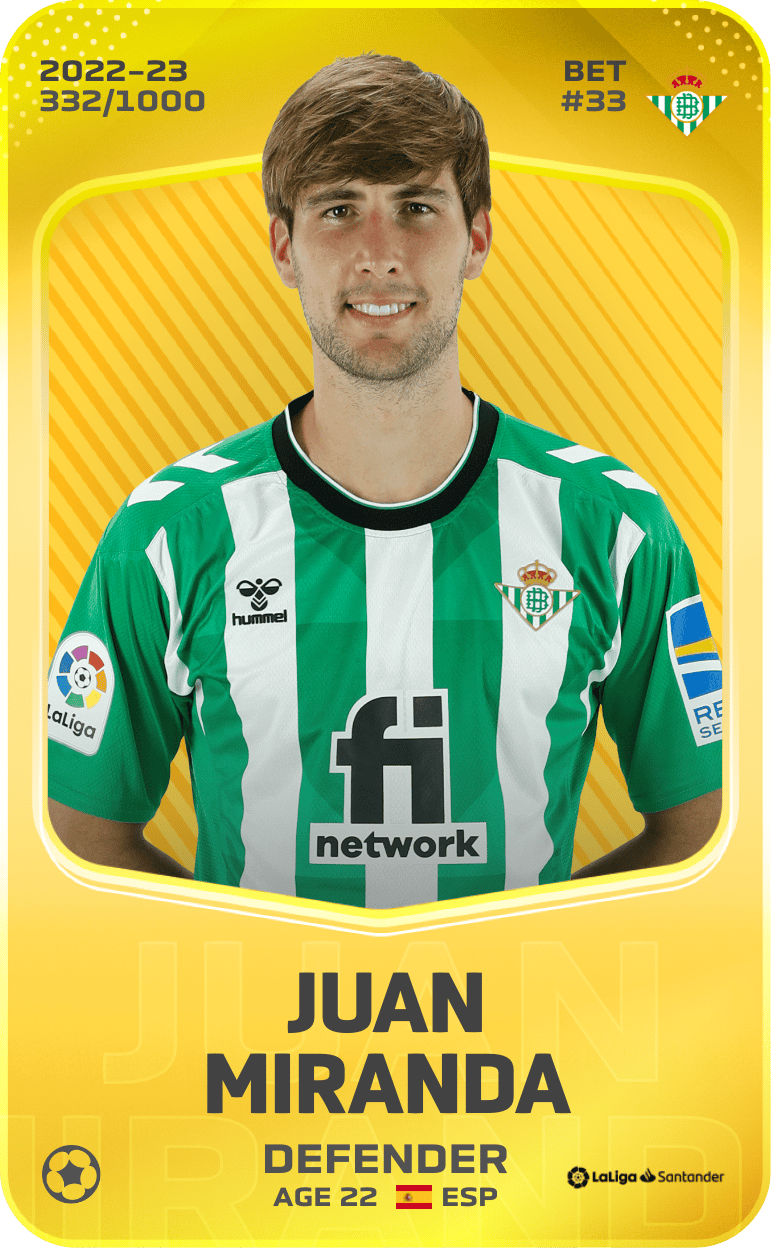 Juan Miranda 2022-23 • Limited 332/1000