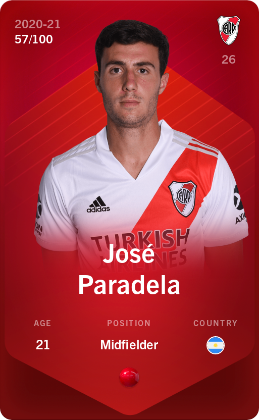 Sorare - Sorare Official - José Paradela 2020-21 • Rare 57/100 - NFT # 75683627070730502860991537274883761326683758884384767057569661048615379357003