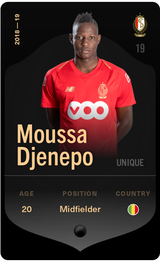 Sorare - Sorare Official - Moussa Djenepo 2018-19 • Unique - NFT # 58836646929473814150870742787030331028230639518908356102901840420268791384446