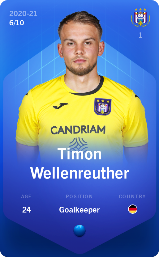 Sorare - Sorare Official - Timon Wellenreuther 2020-21 • Super Rare 6/10 - NFT # 1772247016458589754384859386411114329103664162889652821460506077535893416511