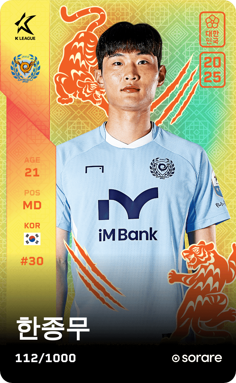Han Jong-Mu 2025-26 • Limited 112/1000