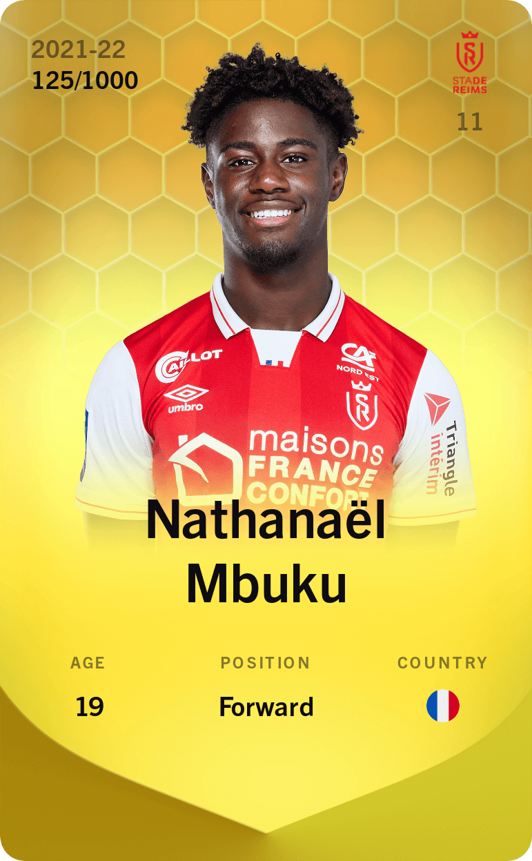 Nathanaël Mbuku 2021-22 • Limited 125/1000
