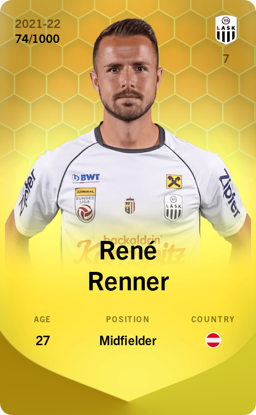 René Renner 2021-22 • Limited 74/1000
