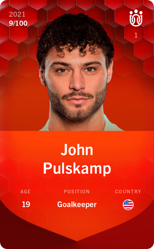 Sorare - Sorare Official - John Pulskamp 2021-22 • Rare 9/100 - NFT # 3749287773574739851283952724406153128183391316965539190231098928704419928495