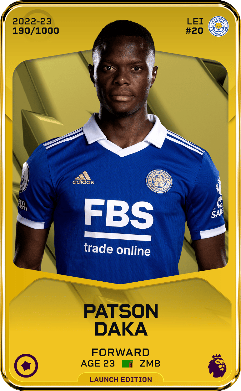 Patson Daka 2022-23 • Limited 190/1000